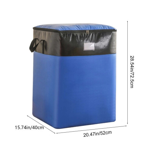 Sac de rangement en plastique imperméable et résistant bleu 2