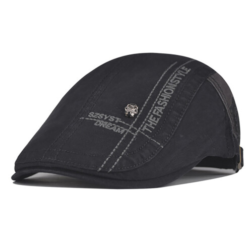 (Black) Windproof Cotton Beret for Outdoor Camping