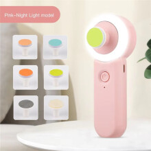 Gentle Baby Nail Grinder with Soft Light, Rechargeable Electric Nail Clipper for Newborns, Anti-Clamp Safety Scissors A