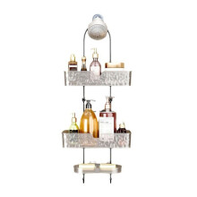 Bathroom Shower Organizer, Hanging Shower Organizer, Three Tier with Soap Holder, Overhead Shower Organizer,