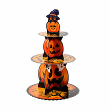 (Halloween Pumpkin Cake Fixture) Christmas Cupcake Stand for Wedding & Party Decor