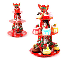 (Christmas Elk Cake Holder) Christmas Cupcake Stand for Wedding & Party Decor