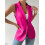 Women's Sleeveless Vest Blazer, Casual Open Front Work Office Top, L 2