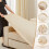Housse extensible pour canapé d'angle beige (2 pièces) 7