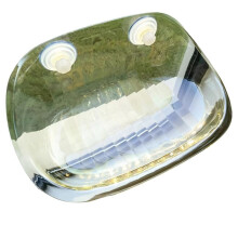 Cat Bed Suction Cup Hanging Swing Removable Windowsill Glass Hanging Bed Pet Supplies Transparent-Yellow