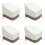 Pacote com 4 Capas para Cadeiras de Pátio Adirondack 31x33x36 Polegadas Capas para Cadeiras de Pátio Externas Resistentes 420D, Gramado Externo À 2