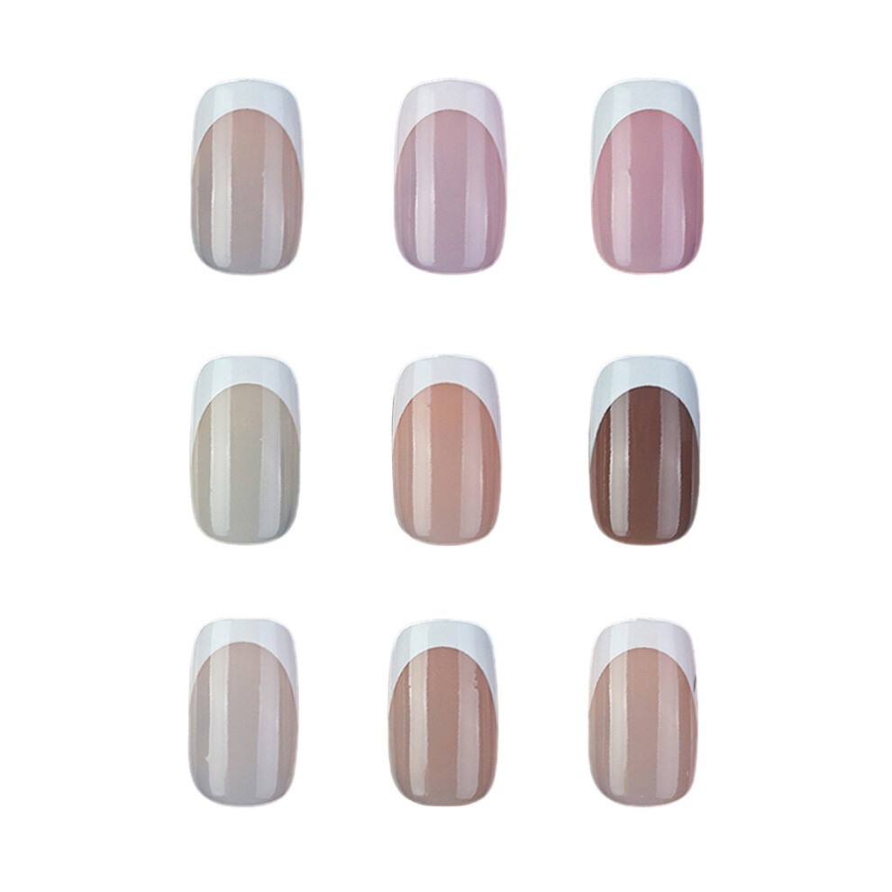Roc-Electron (05) 135Pcs French Press-On Nails, Long Lasting & Safe