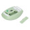 Wireless Retro Keyboard Mouse Combo 2.4G Multi Color Green 6