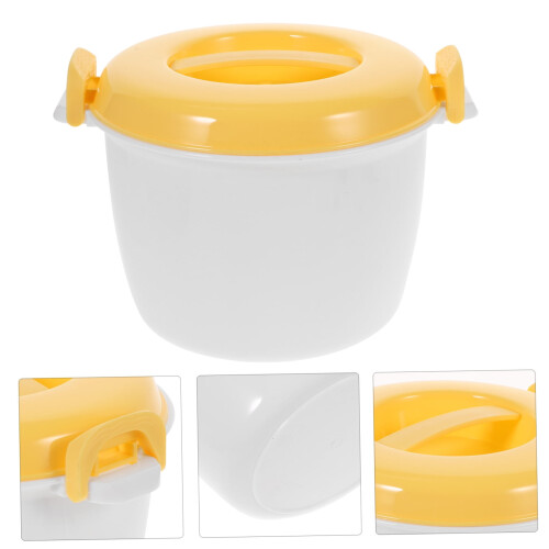 Blue Microwave Rice Cooker Food Container Safe Plastic Simple Multifunctional Home Use 2