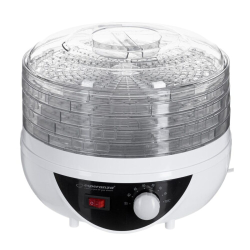 Esperanza EKD002 food dehydrator Black,Transparent,White 250 W 1