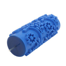 5 Inch Rubber Pattern Paint Roller Reusable Wall Art Texture Tool