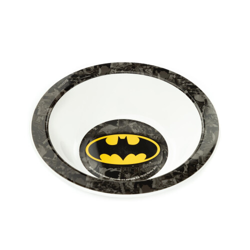 DC Comics DC Comics Batman 3 Piece Tableware Set (Unisex Kids Black) 2