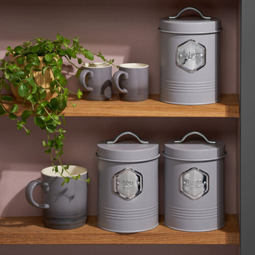 Cooks Professional Cooks Professional 3 Piece Kitchen Storage Set | Grey / Silver 1