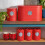 Cooks Professional Cooks Professional 5 Piece Kitchen Storage Set | Red / Silver 3