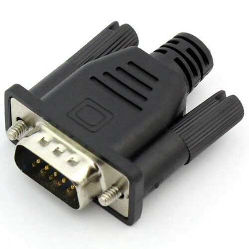 5X VGA Virtual Display Adapter Male Dummy Plug EDID Headless  Emulator Lock Plate 1