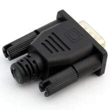 5X VGA Virtual Display Adapter Male Dummy Plug EDID Headless Emulator Lock Plate