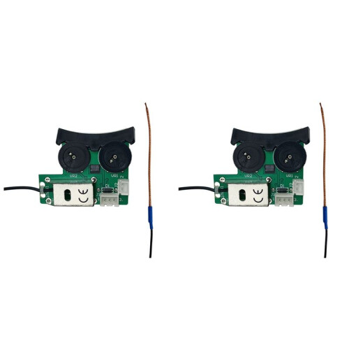 2X Akustisk Gitarr Pickupsystem för VT1 Tail Nail Pickup EQ DIY Tuner Piezo Pickup Equalizer System med Mic Beat Board