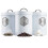 Cooks Professional Cooks Professional 3 Piece Kitchen Storage Set | White / Silver 4