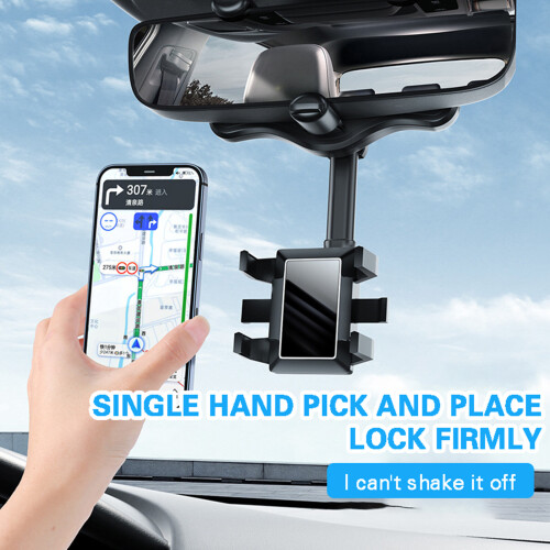 Rearview Mirror Phone Mount for 4-7\" Devices 2