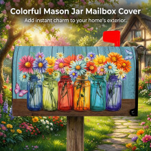 (7) Waterproof Floral Magnetic Mailbox Cover