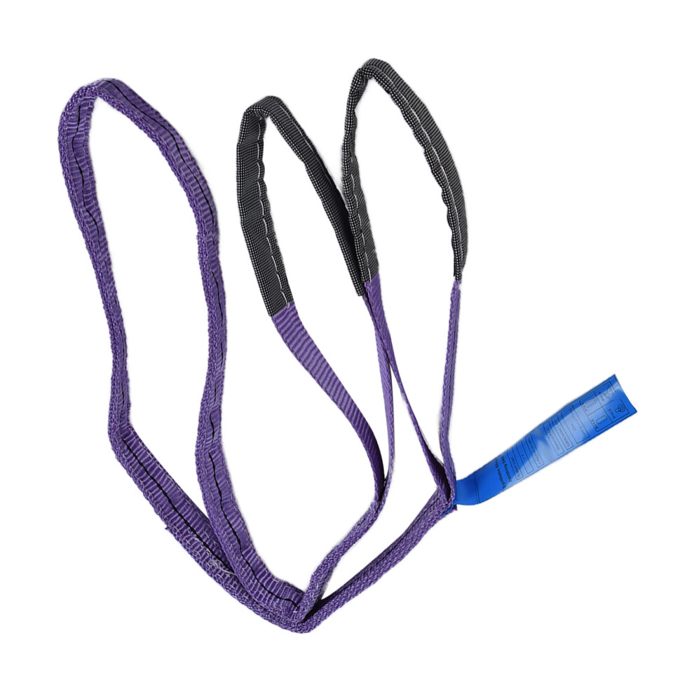 Heavy Duty Polyester Lifting Sling 1T Load, 4M Purple 9431391446275