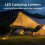 Camping String Lights, 33FT 100LED Rechargeable Lights String with 8 Lighting Modes,Waterproof USB Outdoor Lights 3