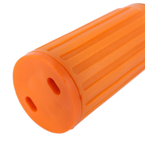2pcs 16mm Male Thread Dia Plastic Oil Plug for Air Compressor Orange 1