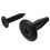 50Pcs Plastic Rivets Fastener Car Bumper Push Clips 32mm Long Black 4