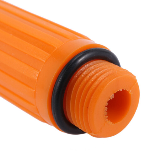2pcs 16mm Male Thread Dia Plastic Oil Plug for Air Compressor Orange 2
