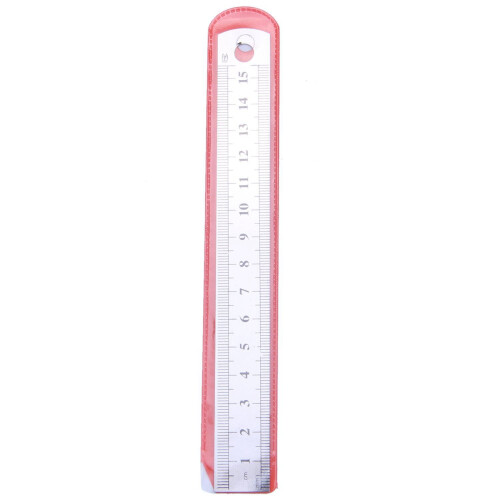 2X Stainless Metal Ruler Measuring Tool 15cm 6 Inch 2