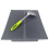 2X Drain Rack Silicone Dish Drainer Tray Large Sink Drying Rack Worktop Organizer Drying Rack for Dishes Tableware Grey 2