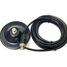 9 cm Stor Magnetisk Monteringsbas med 5 M Förlängningskoaxialkabel för Walkie-Talkie BNC Magnetisk Monteringsbasadapter