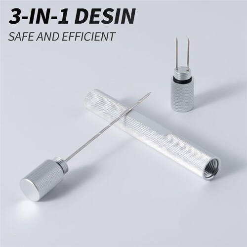 Punch Tool Set,Ventilator Needle,Draw Enhancer Tool Needle Silver 2