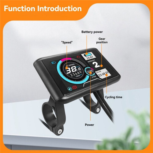 E-Bicycle Three Mode Controller Set 60A 48V 60V 72V Sine Wave Controller UKC1 Display Color Screen E-Bicycle Accessories 1