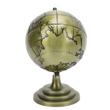 Alloy Metallic Luster 360 Rotating Educational Globe for Office School