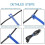 100PCS Reusable Color Mixing Cable Cord Strap Hook Loop Ties Tidy Organiser Tool Fastener Management 5