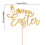 Easter Cake Topper Alphabet Egg Gold Scallion Paper 1 pc 3