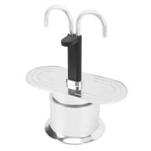 Double Head Coffee Pot 100ml Aluminum Alloy DIY Italian Stovetop Maker