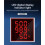 2X LED Digital Voltmeter Ammeter Hertz Meter AC6-500V Signal Lights Voltage Current Frequency Meter Indicator Tester Red 3