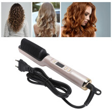 Ionic Hair Straightening Brush LCD Fast Heating ABS Material