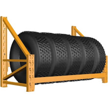 Wall Mounted Tire Rack Heavy Duty Steel 300KG Capacity Space Saving Storage for Garage or Workshop