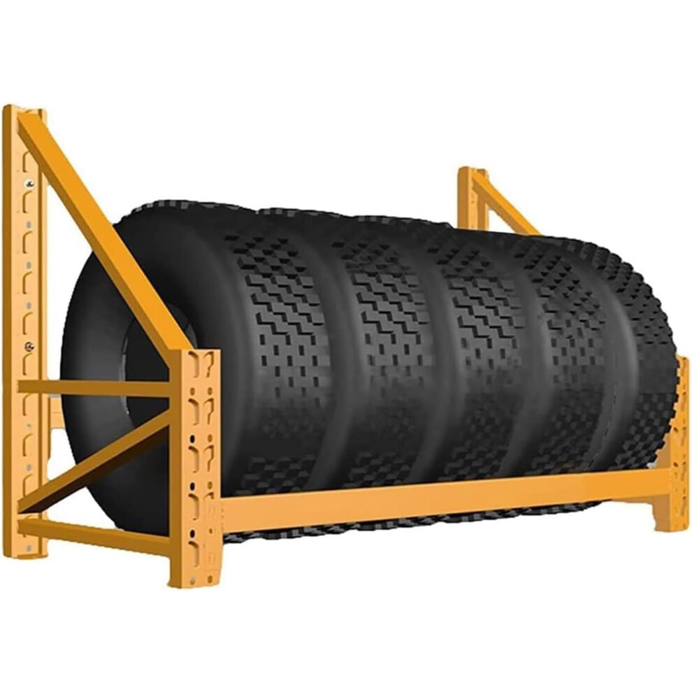 Wall Mounted Tire Rack Heavy Duty Steel 300Kg Capacity Space Saving Storage For Garage Or Workshop 9771547609421