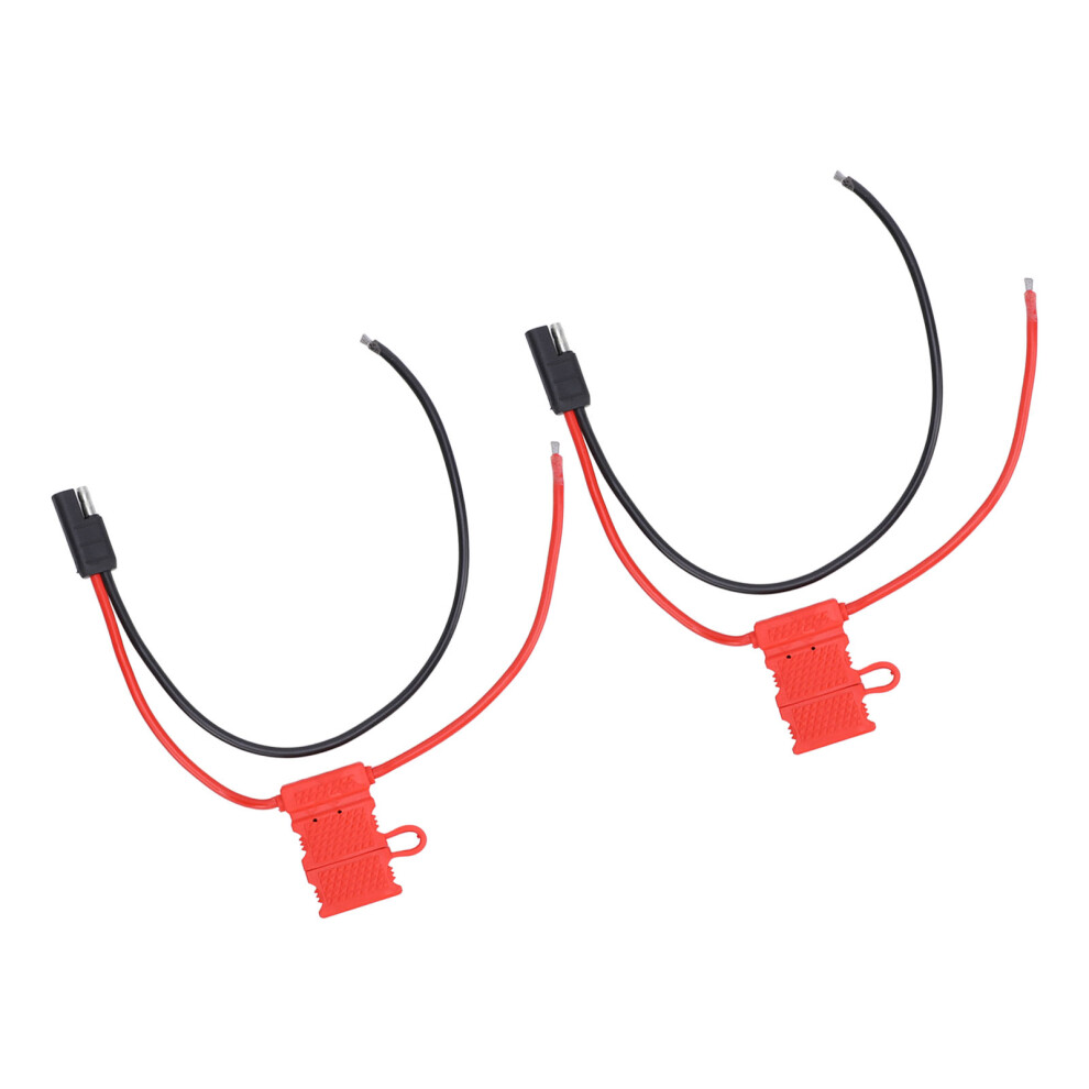 2Pcs Mobile Radio Power Cord With Fuse For Gm/Cm/Mcx/Cdm/Pro Series, 30Cm 4911390812851