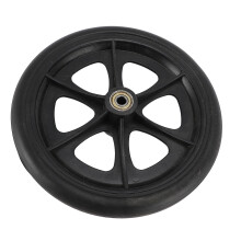 8 Inch Black PU Wheelchair Wheels - Replacement Electric Wheelchair Accessory