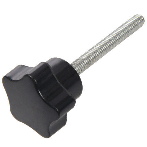 12 Stk. M6 x 50 mm mit SternföRmigem Kunststoffgriff mit Außengewinde 1