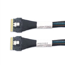 Adaptateur de Carte Vidéo Externe PCIe 4.0 SlimSAS SFF8654 8i Vers 8i Série 9500 NVMe Haute Vitesse Disponible 0,5 M