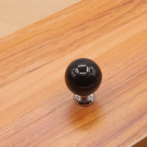 (Black) Ceramic Cabinet Knobs for Kitchen Doors