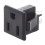 2X AC 125V 15A Panel Mount US Outlet Power Socket Black 2
