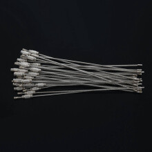 60Pcs Stainless Steel Screw Locking Wire Keychain Cable Key Rings Outdoor Accessory