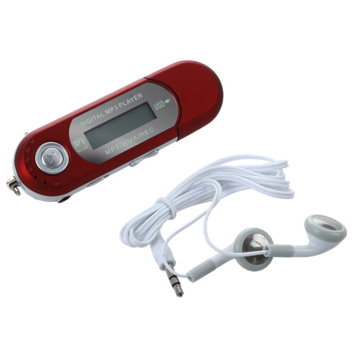 2X 8G USB Flash Drive MP3 Player FM Walkman Red 1